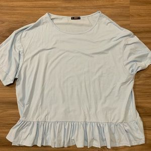 Shein Light Blue Top